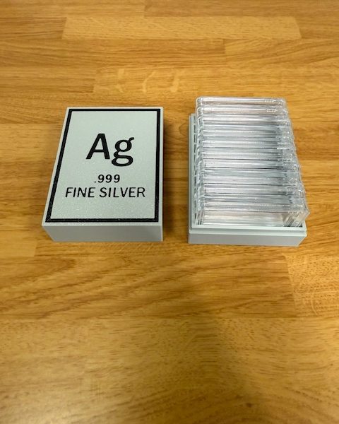 10 Count 1oz Bar Silver Bullion Box