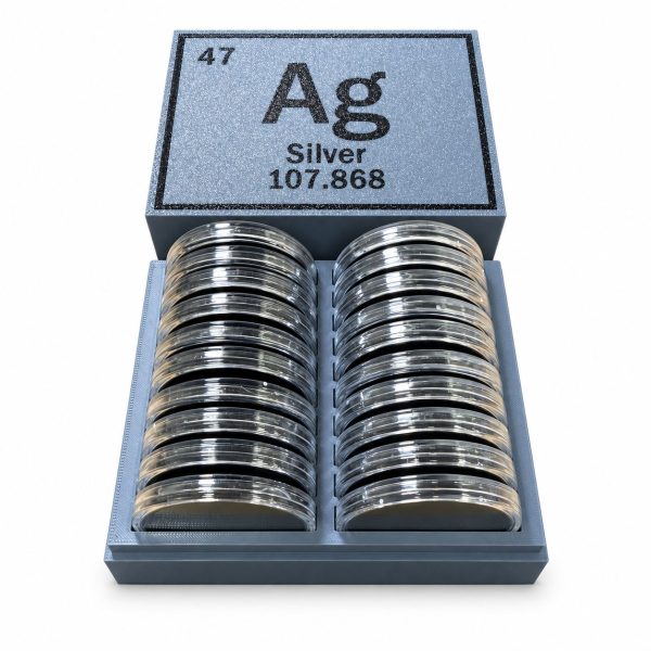 20 Count 1oz Round Silver Bullion Box