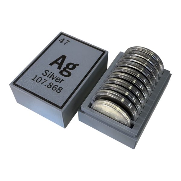 10 Count 1oz Round Silver Bullion Box